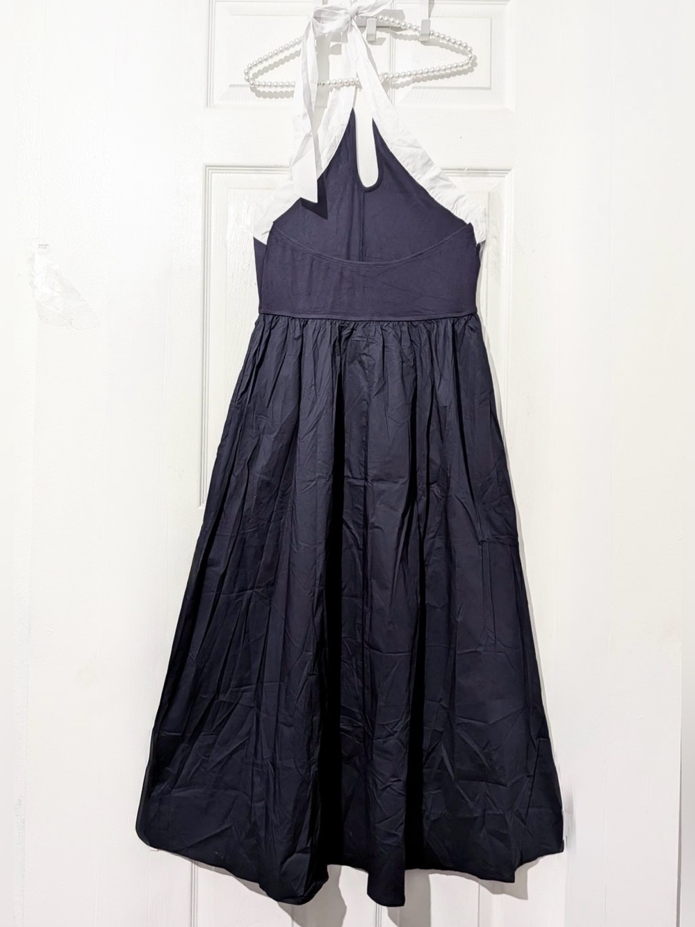 Commense Color Block Halter Keyhole Midi Dress - Picture 10 of 14